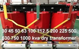 30 45 50 63 100 112৷{1}} kva 11kv ড্রাই টাইপ ট্রান্সফরমার স্টকে আছে৷